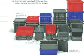 Assorted Plastic Totes